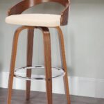 26 Inch Cream and Brown Swivel Low Back Bar Stool 10 26 Inch Cream and Brown Swivel Low Back Bar Stool
