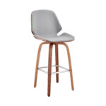 26 Inch Gray and Brown Swivel Counter Height Bar Stool 10 26 Inch Gray and Brown Swivel Counter Height Bar Stool