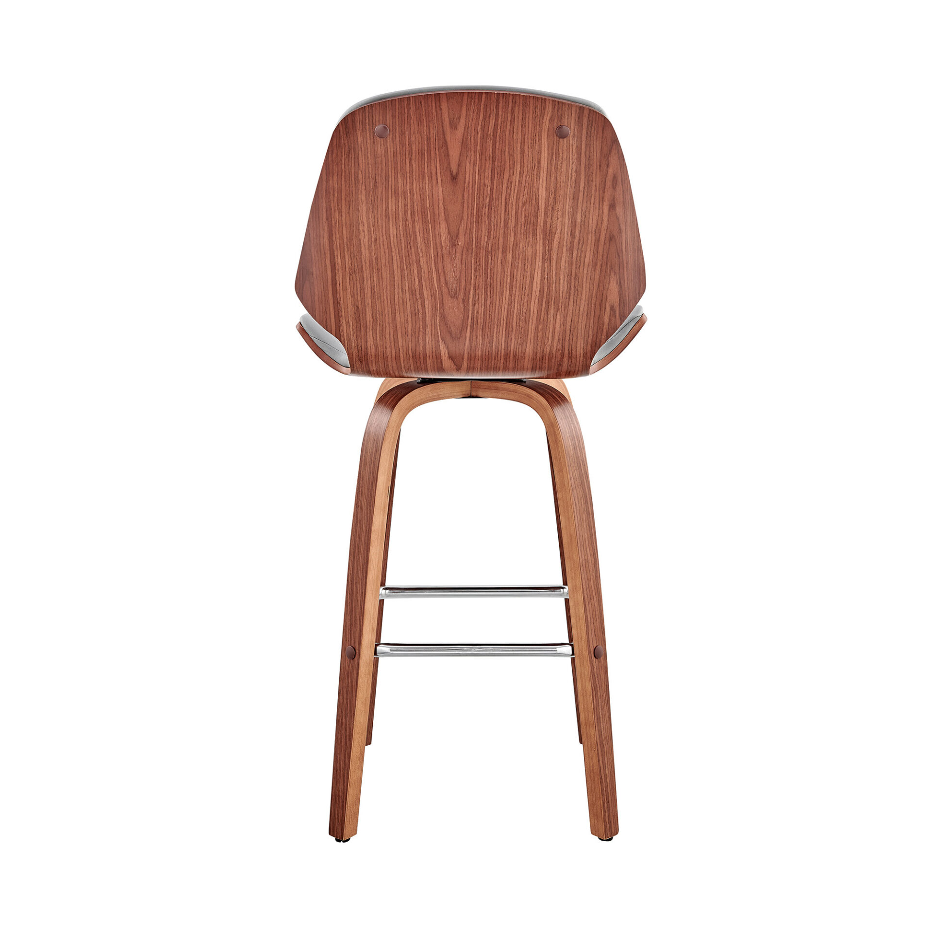 26 Inch Gray and Brown Swivel Counter Height Bar Stool 6 26 Inch Gray and Brown Swivel Counter Height Bar Stool - Image 6
