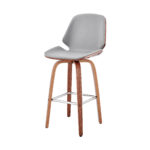 26 Inch Gray and Brown Swivel Counter Height Bar Stool 16 26 Inch Gray and Brown Swivel Counter Height Bar Stool