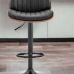 24 Inch Adjustable Swivel Faux Leather Bar Stool 11 24 Inch Adjustable Swivel Faux Leather Bar Stool