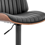 24 Inch Adjustable Swivel Faux Leather Bar Stool 17 24 Inch Adjustable Swivel Faux Leather Bar Stool