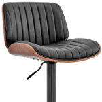 24 Inch Adjustable Swivel Faux Leather Bar Stool 18 24 Inch Adjustable Swivel Faux Leather Bar Stool