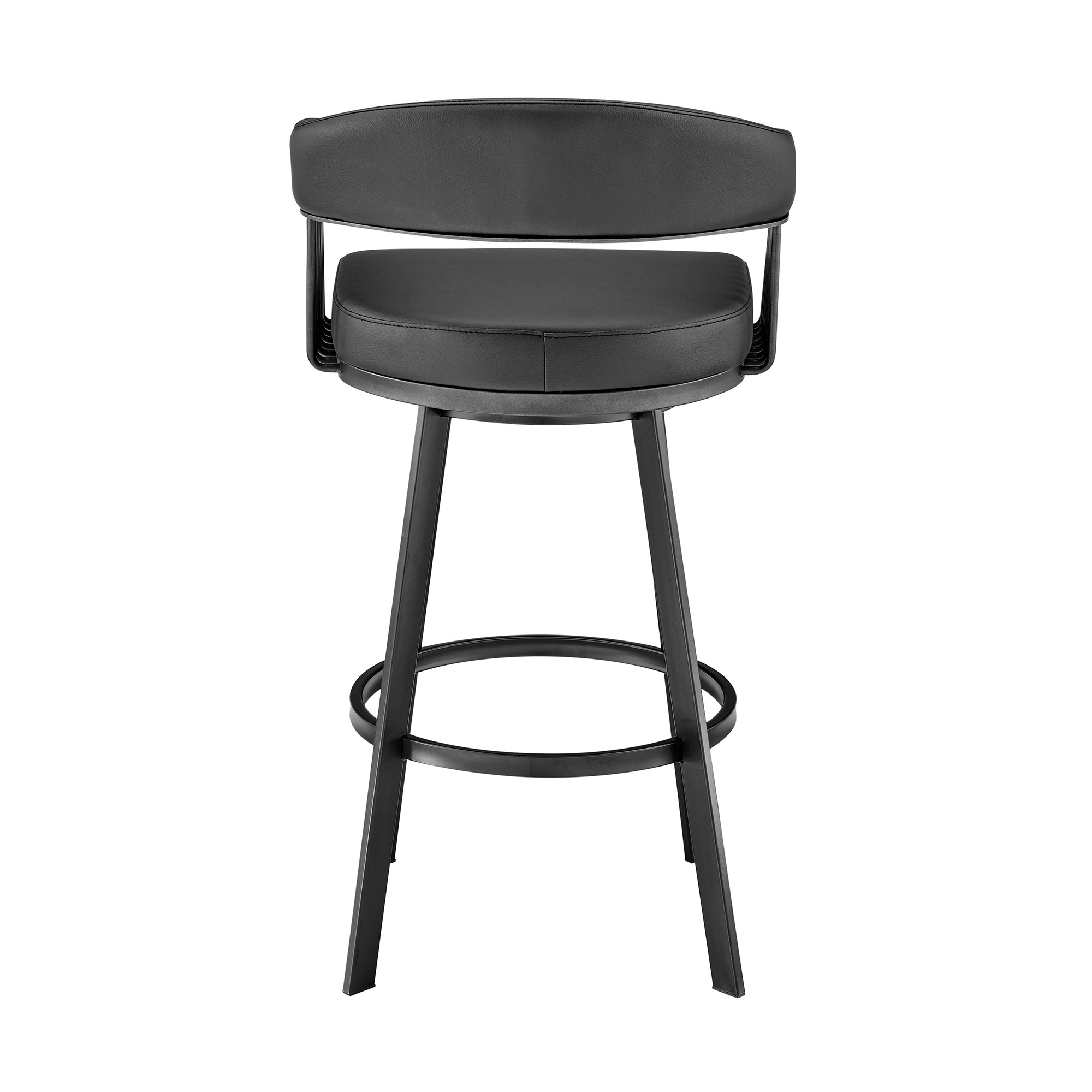 25-Inch Iron Swivel Low Back Counter Height Bar Stool 7 25-Inch Iron Swivel Low Back Counter Height Bar Stool - Image 7