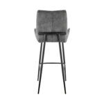 43 Inch Charcoal and Black Iron Bar Stool 15 43 Inch Charcoal and Black Iron Bar Stool