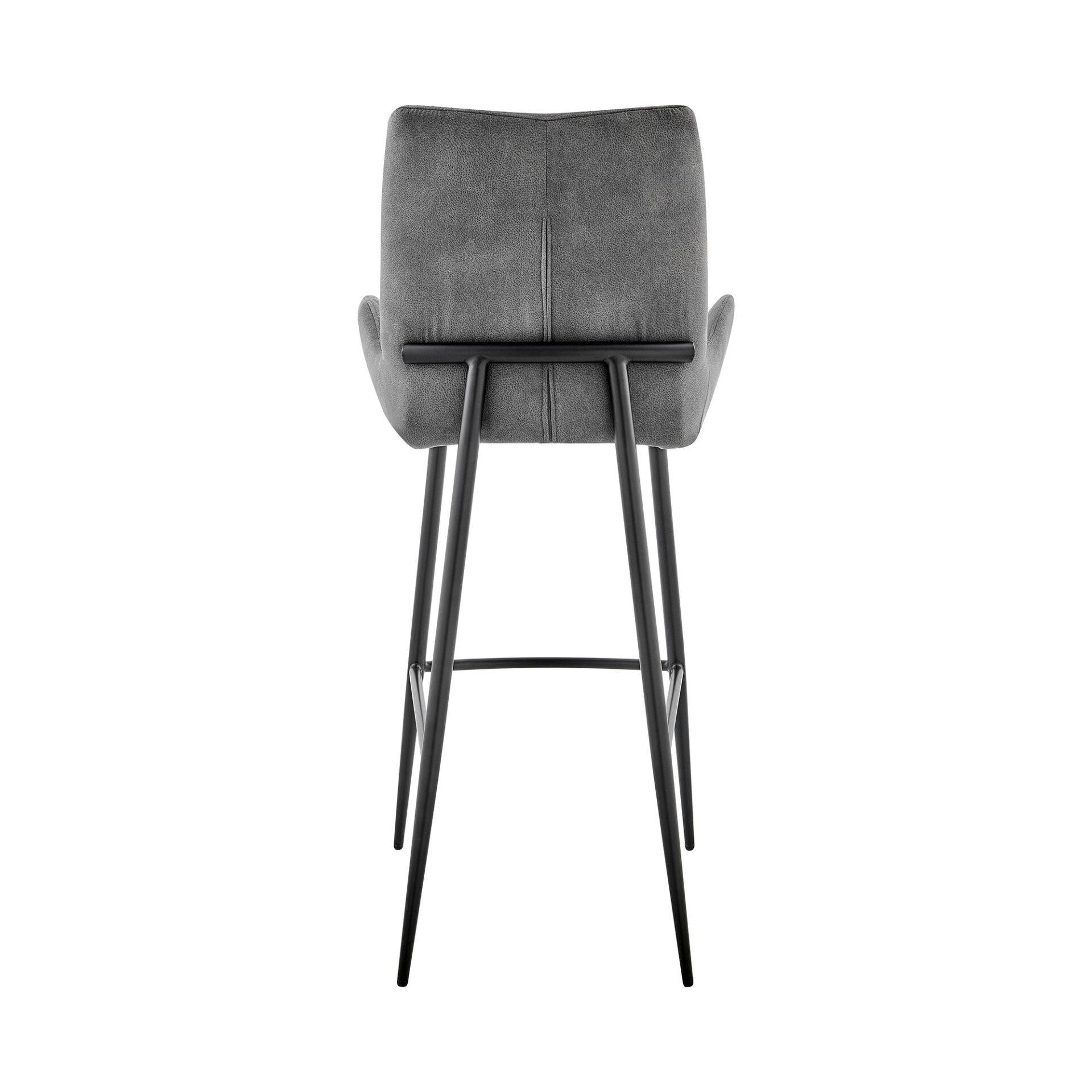 43 Inch Charcoal and Black Iron Bar Stool 6 43 Inch Charcoal and Black Iron Bar Stool - Image 6