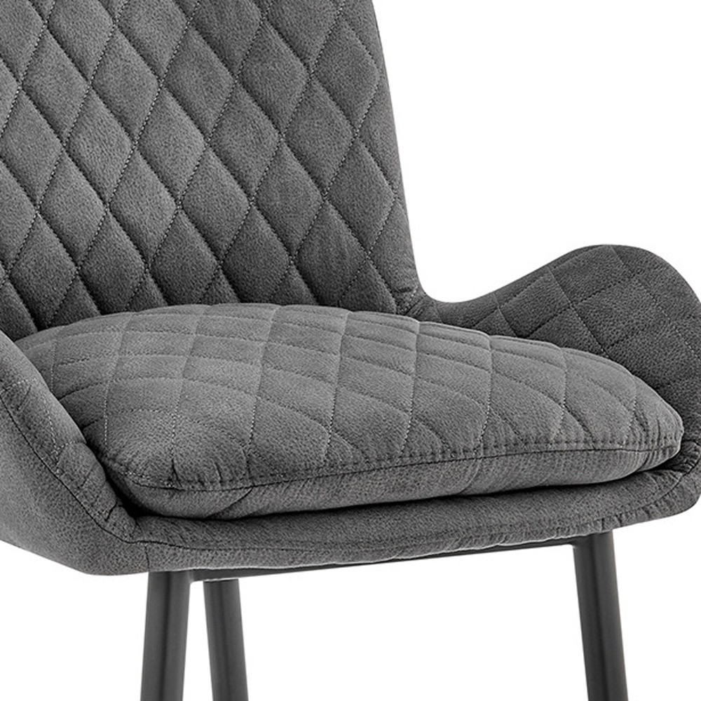 43 Inch Charcoal and Black Iron Bar Stool 9 43 Inch Charcoal and Black Iron Bar Stool - Image 9