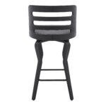 35" Gray Faux Leather Swivel Counter Height Bar Stool 15 35" Gray Faux Leather Swivel Counter Height Bar Stool