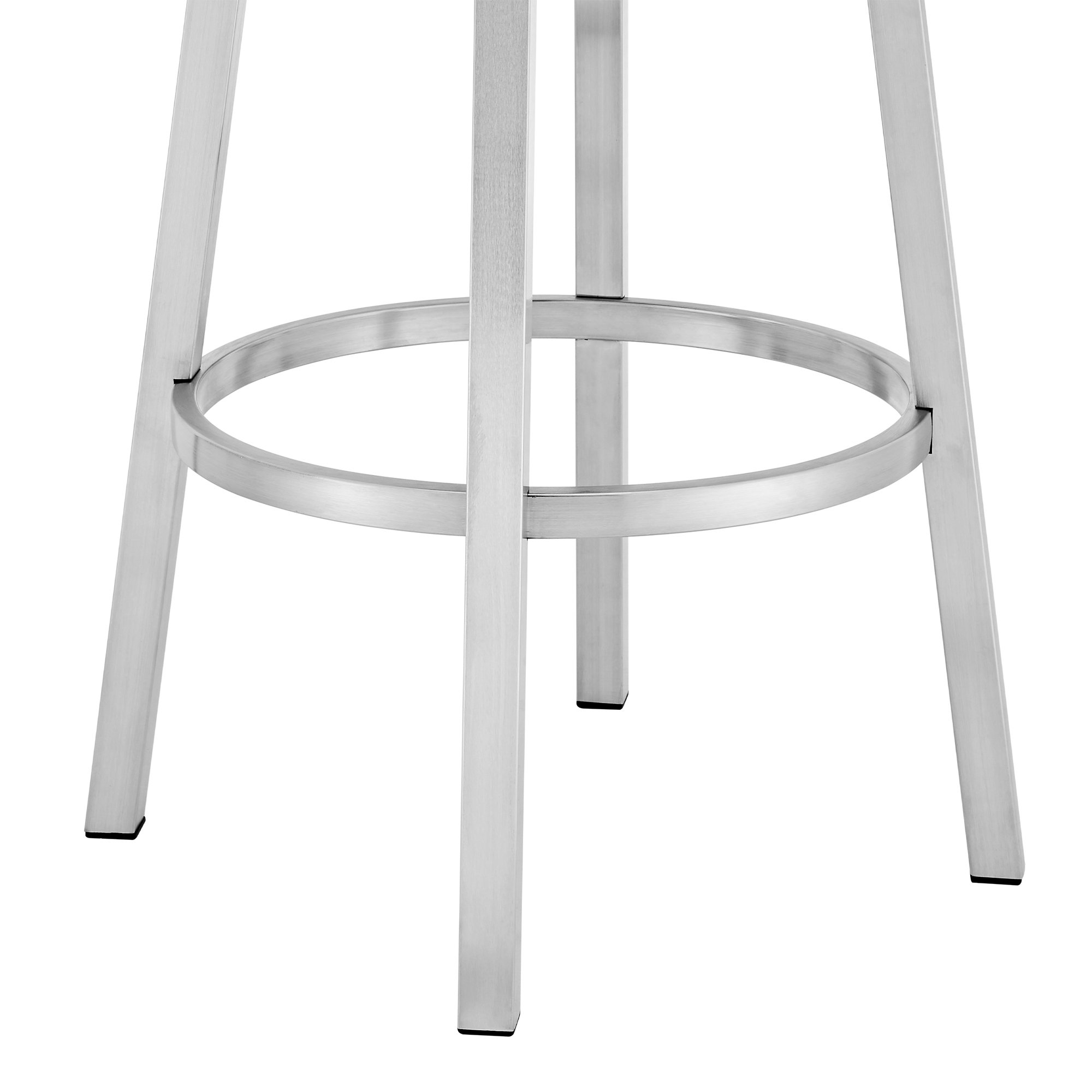 26 Inch Blue and Silver Swivel Counter Height Bar Stool 7 26 Inch Blue and Silver Swivel Counter Height Bar Stool - Image 7