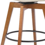 27-Inch Cream and Black Iron Swivel Counter Height Bar Stool 16 27-Inch Cream and Black Iron Swivel Counter Height Bar Stool