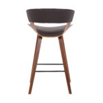 27 Inch Iron Low Back Counter Height Bar Stool