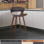 27 Inch Iron Low Back Counter Height Bar Stool
