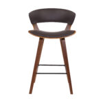 27 Inch Iron Low Back Counter Height Bar Stool