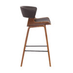 27 Inch Iron Low Back Counter Height Bar Stool