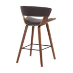 27 Inch Iron Low Back Counter Height Bar Stool
