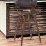 27 Inch Iron Low Back Counter Height Bar Stool