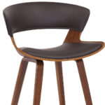 27 Inch Iron Low Back Counter Height Bar Stool