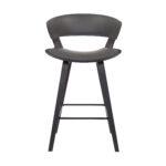 27 Inch Gray and Black Iron Low Back Bar Stool 12 27 Inch Gray and Black Iron Low Back Bar Stool