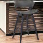 27 Inch Gray and Black Iron Low Back Bar Stool 11 27 Inch Gray and Black Iron Low Back Bar Stool