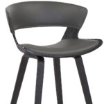 27 Inch Gray and Black Iron Low Back Bar Stool 17 27 Inch Gray and Black Iron Low Back Bar Stool