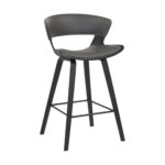 27 Inch Gray and Black Iron Low Back Bar Stool 10 27 Inch Gray and Black Iron Low Back Bar Stool