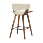 27 Inch Cream and Brown Iron Counter Height Bar Stool 14 27 Inch Cream and Brown Iron Counter Height Bar Stool
