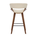 27 Inch Cream and Brown Iron Counter Height Bar Stool 15 27 Inch Cream and Brown Iron Counter Height Bar Stool
