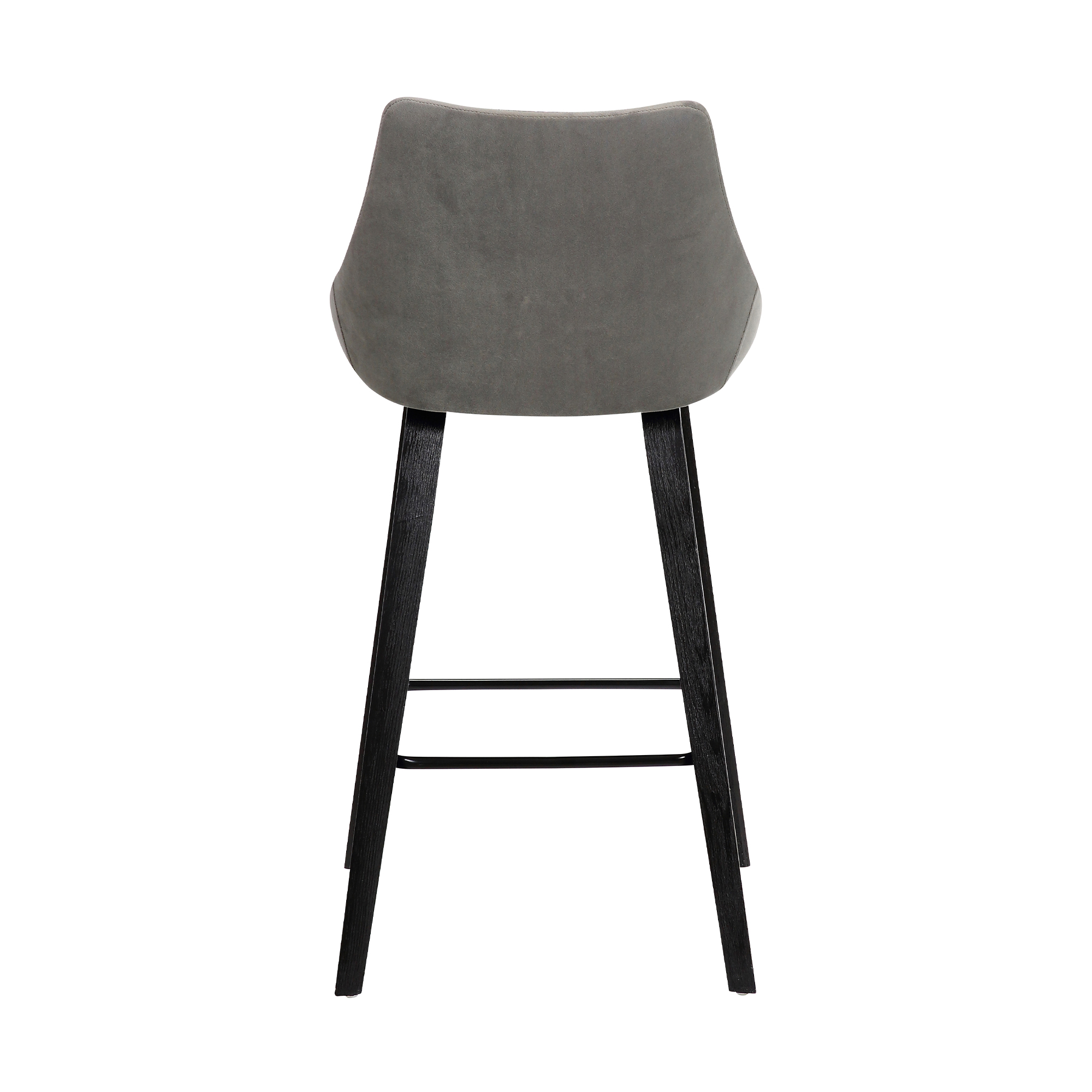 26" Gray Tufted Velvet Upholstered Counter Height Bar Stool 14 26" Gray Tufted Velvet Upholstered Counter Height Bar Stool
