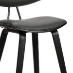 26-Inch Gray and Black Iron Low Back Bar Stool 16 26-Inch Gray and Black Iron Low Back Bar Stool