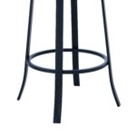 46 Inch Gray Faux Leather Swivel Bar Stool With Back 16 46 Inch Gray Faux Leather Swivel Bar Stool With Back