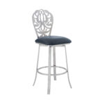 30 Inch Gray Faux Leather Swivel Bar Stool with Backrest 10 30 Inch Gray Faux Leather Swivel Bar Stool with Backrest