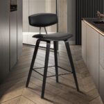 29-Inch Black Iron Low Back Bar Height Bar Stool 18 29-Inch Black Iron Low Back Bar Height Bar Stool