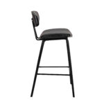 29-Inch Black Iron Low Back Bar Height Bar Stool 12 29-Inch Black Iron Low Back Bar Height Bar Stool