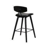 29-Inch Black Iron Low Back Bar Height Bar Stool 13 29-Inch Black Iron Low Back Bar Height Bar Stool