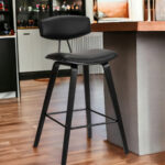 29-Inch Black Iron Low Back Bar Height Bar Stool 11 29-Inch Black Iron Low Back Bar Height Bar Stool