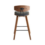 29 Inch Gray and Brown Iron Low Back Bar Stool 15 29 Inch Gray and Brown Iron Low Back Bar Stool