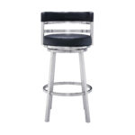 35 Inch Black Faux Leather Swivel Low Back Bar Stool 11 35 Inch Black Faux Leather Swivel Low Back Bar Stool