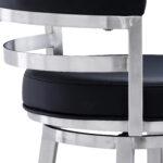 35 Inch Black Faux Leather Swivel Low Back Bar Stool 14 35 Inch Black Faux Leather Swivel Low Back Bar Stool