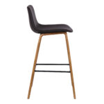 26-Inch Brown Faux Leather Low Back Counter Height Bar Stool 13 26-Inch Brown Faux Leather Low Back Counter Height Bar Stool