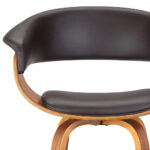 31 Inch Brown Faux Leather Swivel Low Back Bar Stool 17 31 Inch Brown Faux Leather Swivel Low Back Bar Stool