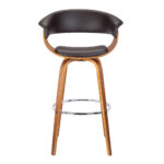 31 Inch Brown Faux Leather Swivel Low Back Bar Stool 11 31 Inch Brown Faux Leather Swivel Low Back Bar Stool