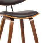 26 Inch Brown Solid Wood Low Back Counter Height Bar Stool 14 26 Inch Brown Solid Wood Low Back Counter Height Bar Stool