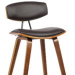 26 Inch Brown Solid Wood Low Back Counter Height Bar Stool 15 26 Inch Brown Solid Wood Low Back Counter Height Bar Stool