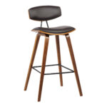 26 Inch Brown Solid Wood Low Back Counter Height Bar Stool 10 26 Inch Brown Solid Wood Low Back Counter Height Bar Stool