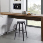 29 Inch Gray and Black Swivel Backless Bar Stool With Footrest 17 29 Inch Gray and Black Swivel Backless Bar Stool With Footrest