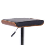 24 Inch Adjustable Modern Black and Silver Swivel Bar Stool 12 24 Inch Adjustable Modern Black and Silver Swivel Bar Stool