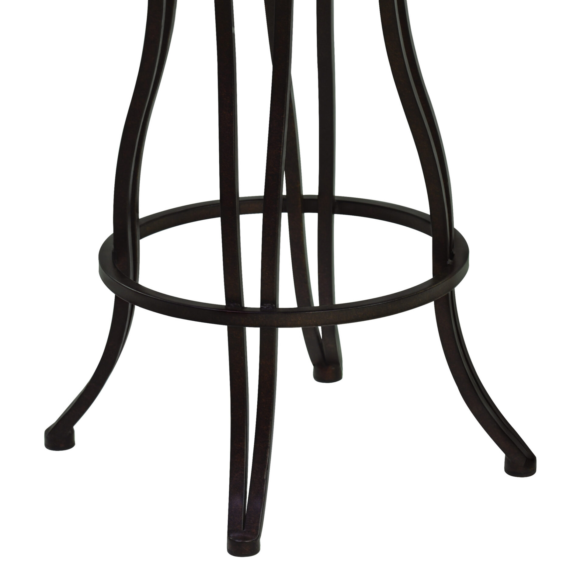 30 Inch Espresso Swivel Bar Stool With Scroll Back Design 5 30 Inch Espresso Swivel Bar Stool With Scroll Back Design - Image 5
