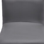 41” Adjustable Modern Gray Faux Leather Swivel Bar Stool 16 41” Adjustable Modern Gray Faux Leather Swivel Bar Stool