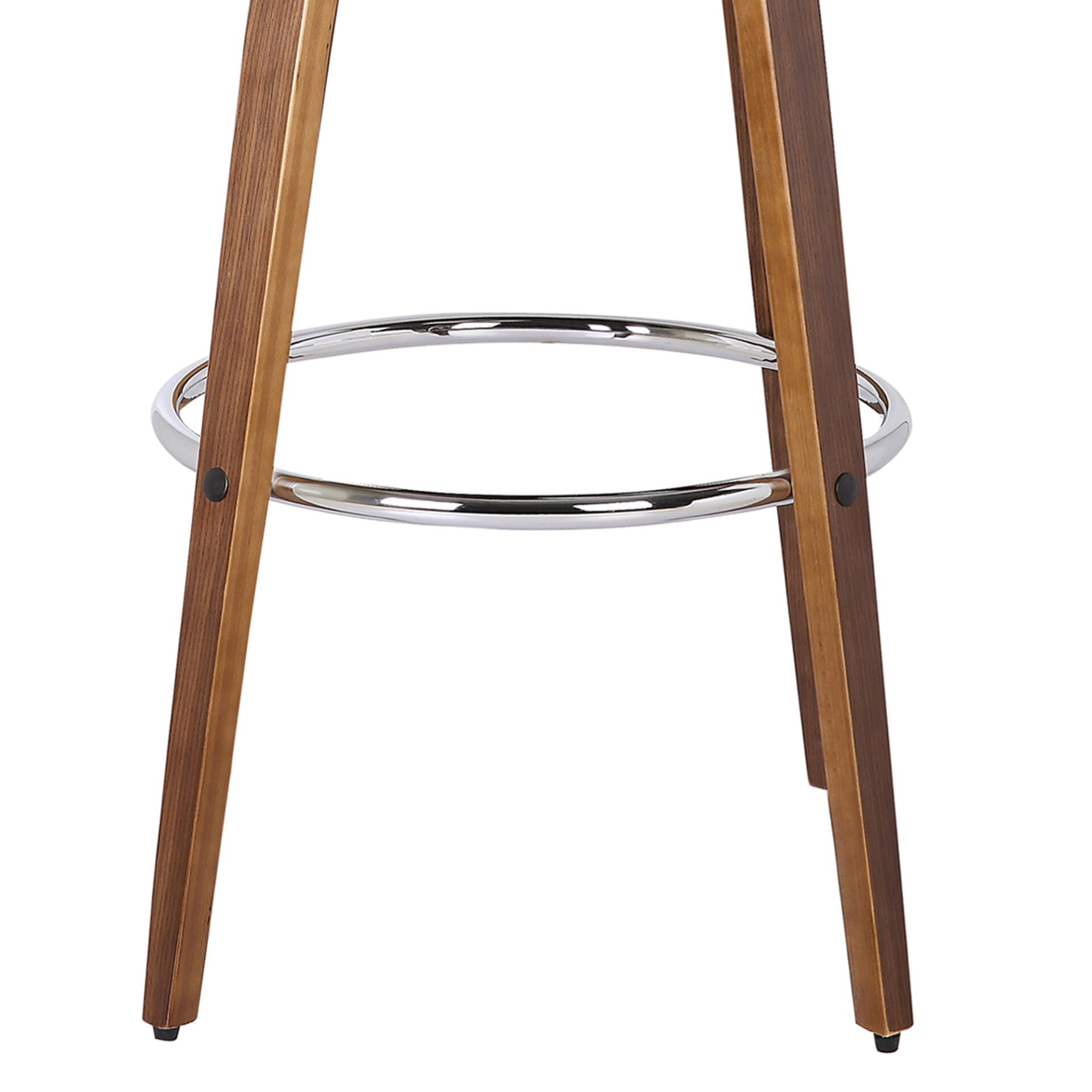 26” Brown Faux Leather Swivel Low Back Counter Bar Stool 6 26” Brown Faux Leather Swivel Low Back Counter Bar Stool - Image 6