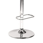 24” Cream Chrome Adjustable Swivel Mid-Century Bar Stool 11 24” Cream Chrome Adjustable Swivel Mid-Century Bar Stool